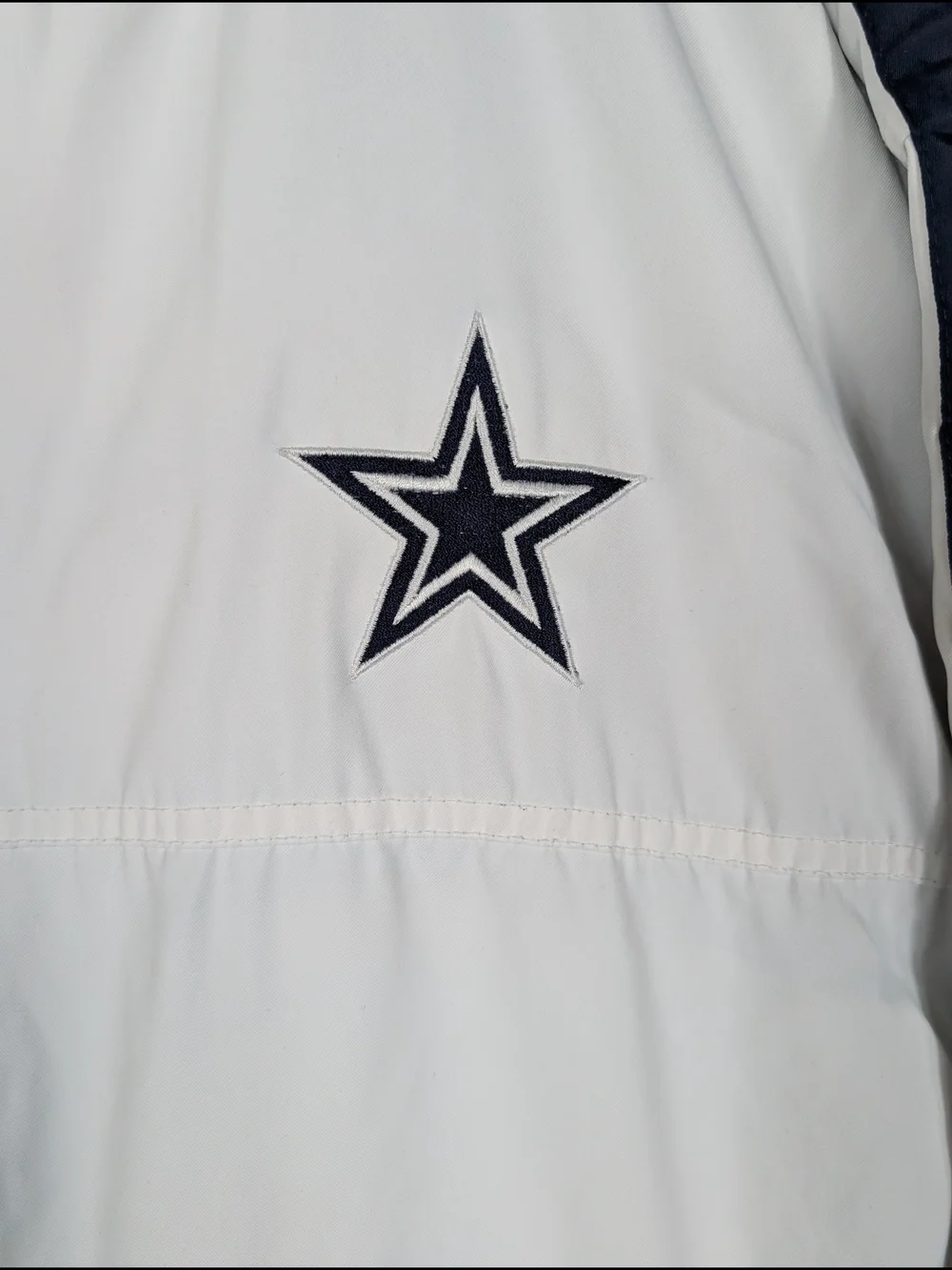 Reebok NFL Dallas Cowboys Sweatshirt Full Zip Jacket Mens Size Large White